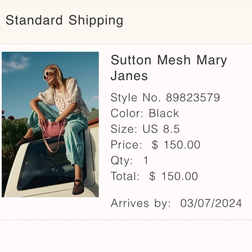 Jeffrey Campbell Sutton Mesh Mary Janes Ballet Flats 8.5 - Picture 4 of 5